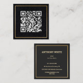 Scan-Code QR Premium Telefonnummerkarte (Vorne/Hinten)