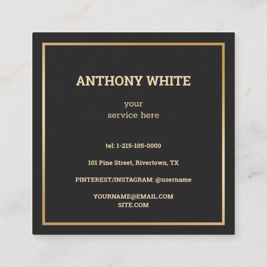 Scan-Code QR Premium Telefonnummerkarte (Rückseite)