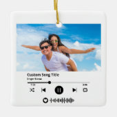 Scan Code Song Weihnachten Keramikornament (Vorderseite)