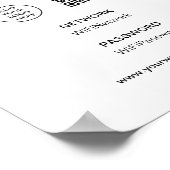 Scan Connect WiFi Logo Business Company Poster (Ecke)