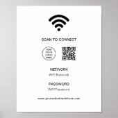 Scan Connect WiFi Logo Business Company Poster (Vorne)