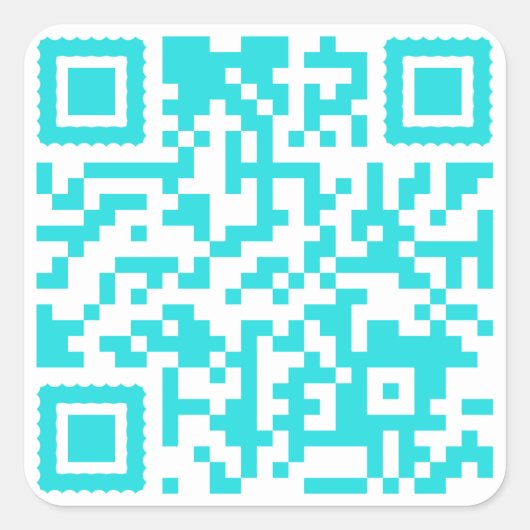 Scan & Discovery: QR-Code-Aufkleber Quadratischer Aufkleber (Vorderseite)