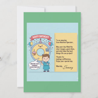 Scan Machine Operators' Birthday Karte