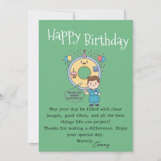 Scan Machine Operators' Birthday Karte (Vorderseite)