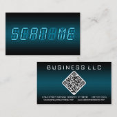 SCAN ME: digitale Anzeige Visitenkarte (Vorne/Hinten)