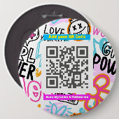 “Scan Me” Fun Accessory for Easy Sharing Button (Vorne & Hinten)