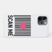 Scan Me - kreativer Strichcode mit Herzdesign Case-Mate iPhone Hülle (Rückseite (Horizontal))