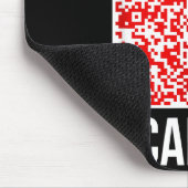 Scan Me! Qr Scan Me Joke Funny Santa Merry Christm Mousepad (Ecke)