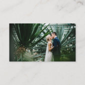 Scan Me UAWG Emerald Green Gold Wedding QR Code Begleitkarte (Rückseite)