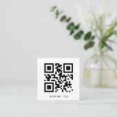 Scan Me UAWG Wedding QR Code Response Einladung (Stehend Vorderseite)