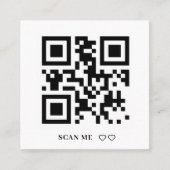Scan Me UAWG Wedding QR Code Response Einladung (Vorderseite)