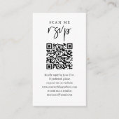 Scan Me UAWG Wedding QR Code UAWG Begleitkarte (Vorderseite)
