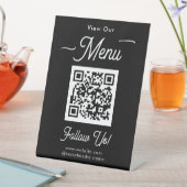 Scan-Menü-QR-Codes Geschäftspodest-Schild Sockelschild (In Situ)
