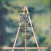 Scan-QR-Code bezahlen Fügen Sie E-Mail-Daten der W Acrylschild (Neutral)