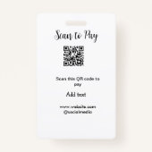 Scan-QR-Code bezahlen Fügen Sie E-Mail-Daten der W Ausweis (Vorderseite)
