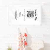 Scan-QR-Code bezahlen Fügen Sie E-Mail-Daten der W Banner (Insitu)