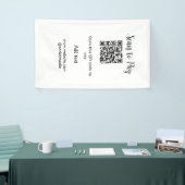 Scan-QR-Code bezahlen Fügen Sie E-Mail-Daten der W Banner (Messeveranstaltung)