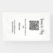 Scan-QR-Code bezahlen Fügen Sie E-Mail-Daten der W Banner (Horizontal)