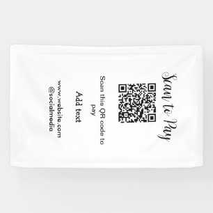 Scan-QR-Code bezahlen Fügen Sie E-Mail-Daten der W Banner