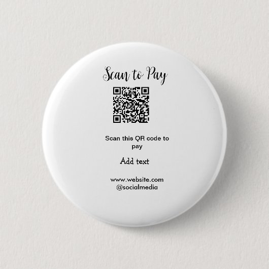 Scan-QR-Code bezahlen Fügen Sie E-Mail-Daten der W Button (Vorderseite)