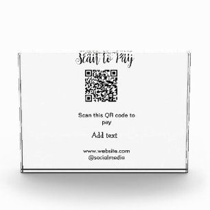Scan-QR-Code bezahlen Fügen Sie E-Mail-Daten der W Fotoblock