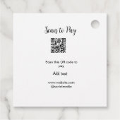 Scan-QR-Code bezahlen Fügen Sie E-Mail-Daten der W Geschenkanhänger (Rückseite)