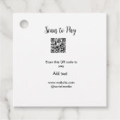 Scan-QR-Code bezahlen Fügen Sie E-Mail-Daten der W Geschenkanhänger (Vorderseite)