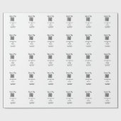 Scan-QR-Code bezahlen Fügen Sie E-Mail-Daten der W Geschenkpapier (Flach)