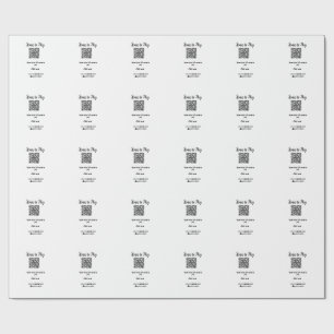 Scan-QR-Code bezahlen Fügen Sie E-Mail-Daten der W Geschenkpapier