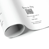 Scan-QR-Code bezahlen Fügen Sie E-Mail-Daten der W Geschenkpapier (Rolleneckpunkt)