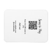 Scan-QR-Code bezahlen Fügen Sie E-Mail-Daten der W Magnet (Horizontal)