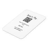 Scan-QR-Code bezahlen Fügen Sie E-Mail-Daten der W Magnet (Linke Seite)