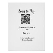 Scan-QR-Code bezahlen Fügen Sie E-Mail-Daten der W Poster (Vorderseite)