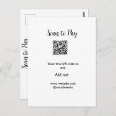 Scan-QR-Code bezahlen Fügen Sie E-Mail-Daten der W Postkarte (Vorne/Hinten)