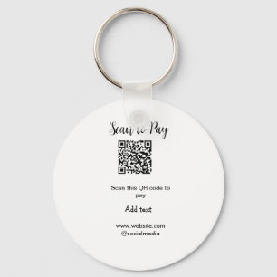 Scan-QR-Code bezahlen Fügen Sie E-Mail-Daten der W Schlüsselanhänger