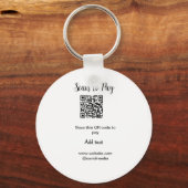 Scan-QR-Code bezahlen Fügen Sie E-Mail-Daten der W Schlüsselanhänger (Vorderseite)
