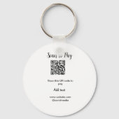 Scan-QR-Code bezahlen Fügen Sie E-Mail-Daten der W Schlüsselanhänger (Rückseite)