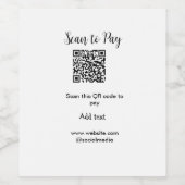 Scan-QR-Code bezahlen Fügen Sie E-Mail-Daten der W Weinetikett (Einzelnes Label)