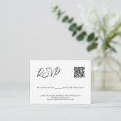 SCAN QR Code Hochzeitswebsite Reservierte Sitzplät Begleitkarte (Stehend Vorderseite)