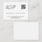 SCAN QR Code Hochzeitswebsite Reservierte Sitzplät Begleitkarte (Vorne/Hinten)