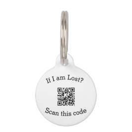 Scan QR code lost found me code pet Haustiermarke