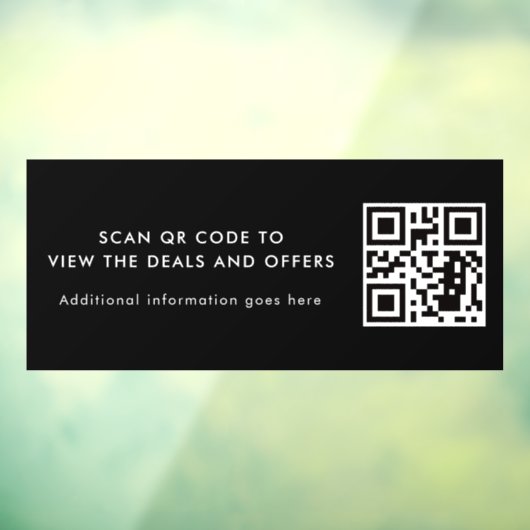 Scan QR Code Modern Promotional Business Fensteraufkleber (Blatt 3)
