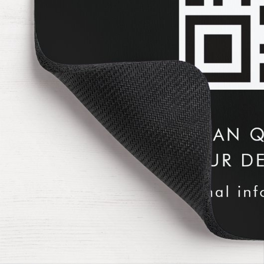 Scan QR Code Modern Promotional Business Mousepad (Ecke)
