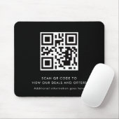 Scan QR Code Modern Promotional Business Mousepad (Mit Mouse)