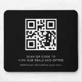 Scan QR Code Modern Promotional Business Mousepad (Vorne)