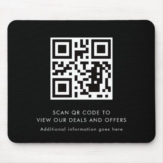 Scan QR Code Modern Promotional Business Mousepad (Vorne)