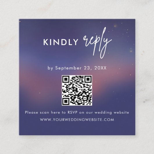 Scan QR code RSVP Wedding Insert (Vorderseite)