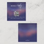 Scan QR code RSVP Wedding Insert (Vorne/Hinten)