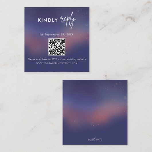 Scan QR code RSVP Wedding Insert (Vorne/Hinten)
