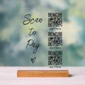 Scan QR Code to Pay For Business Digital Payment Acrylschild (Neutral)